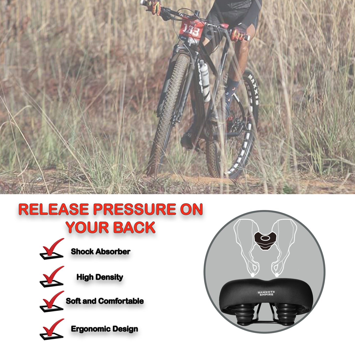 Mammoth Empire Wide Saddle Bike Seat