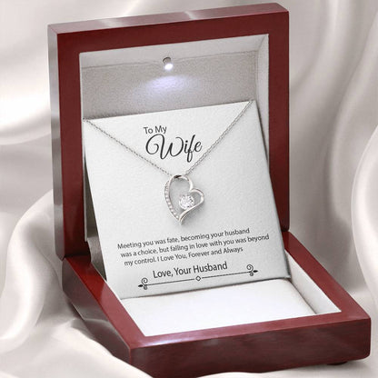 To My Beautiful Wife - Forever Love Necklace Gift Set- AHW01