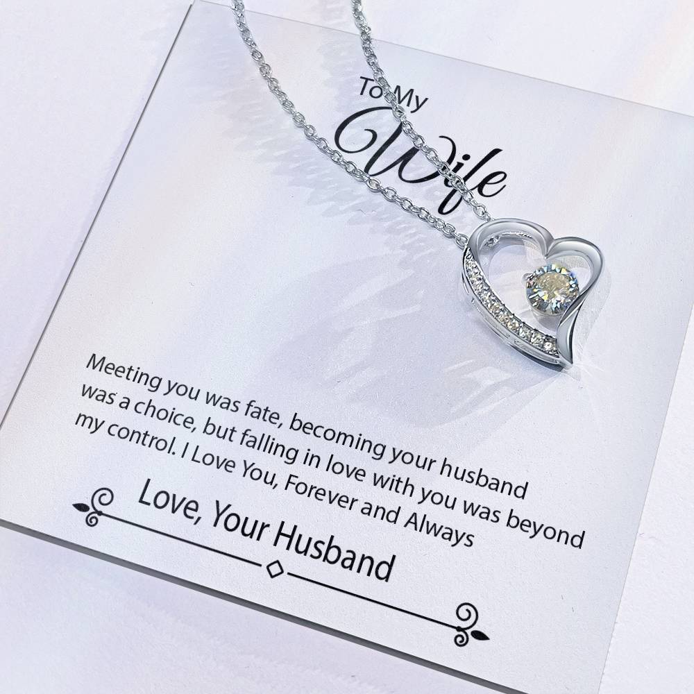 To My Beautiful Wife - Forever Love Necklace Gift Set- AHW01