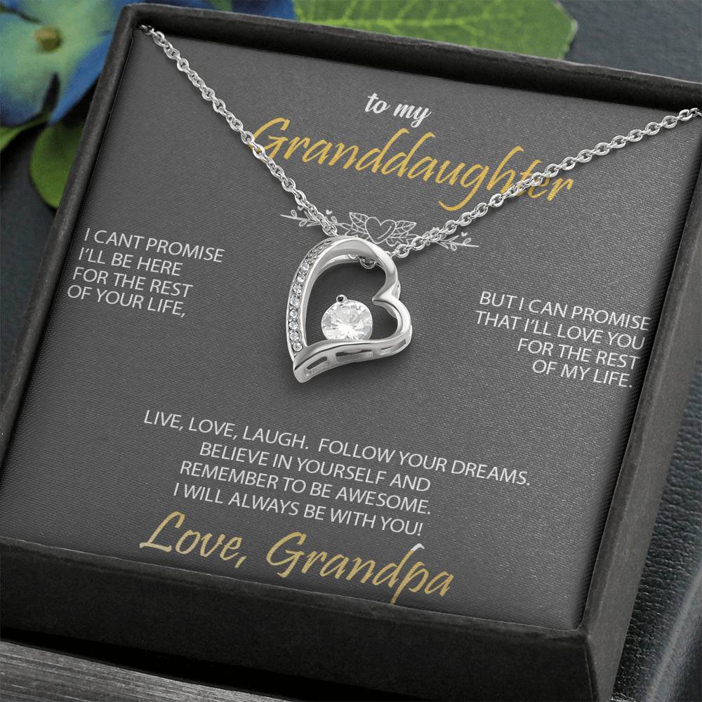 To My Granddaughter - Forever Hearts Necklace Gift Set - AHGPGD01