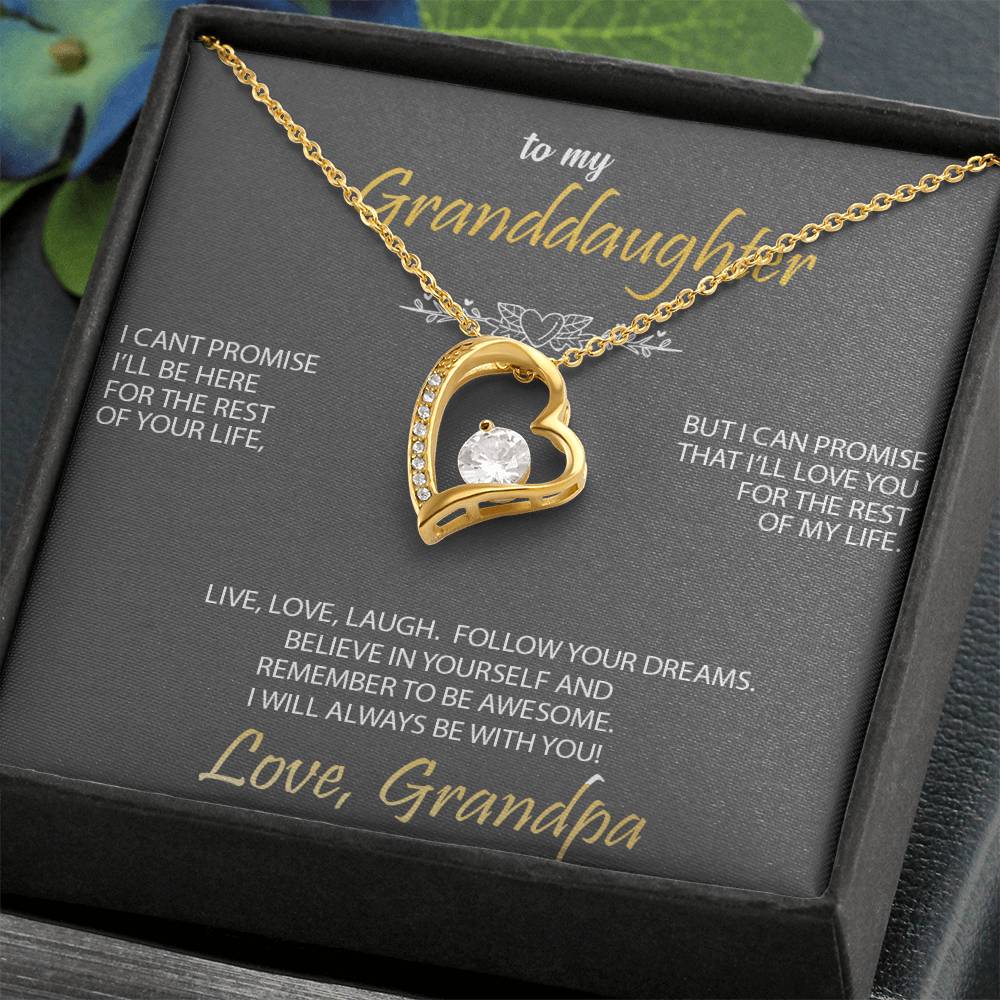 To My Granddaughter - Forever Hearts Necklace Gift Set - AHGPGD01