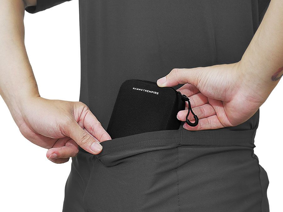 Mammoth Empire cycling wallet slid into the rear pocket of a cycling jersey